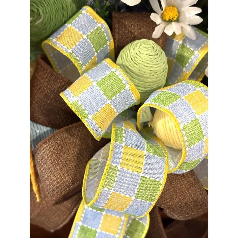 Easter Bunny Basket Center Piece with Tulips and Daisey's